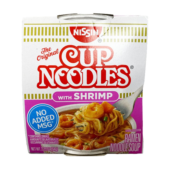 Cup Noodles with shrimp