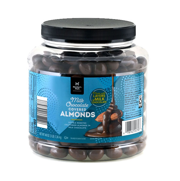 Milk chocolate covered almonds, 1.36 kg