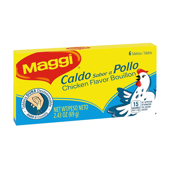 Cajita 6 pastillas sabor a pollo, Maggi, 69 g