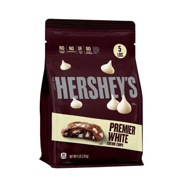 PREMIER WHITE CREME CHIPS, 5 lb