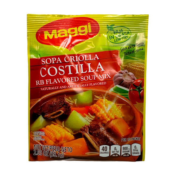 Sopa de Costilla Criolla, 58.1 g◦