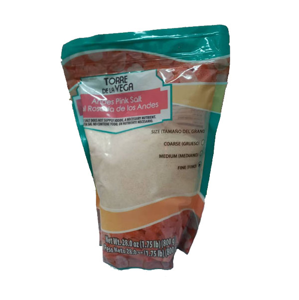 Sal rosada de los andes(f), 800 g