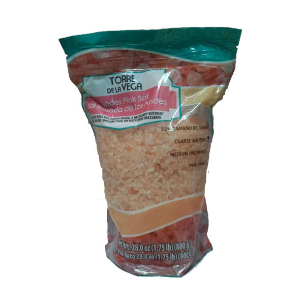 Sal rosada de los andes(g), 800 g
