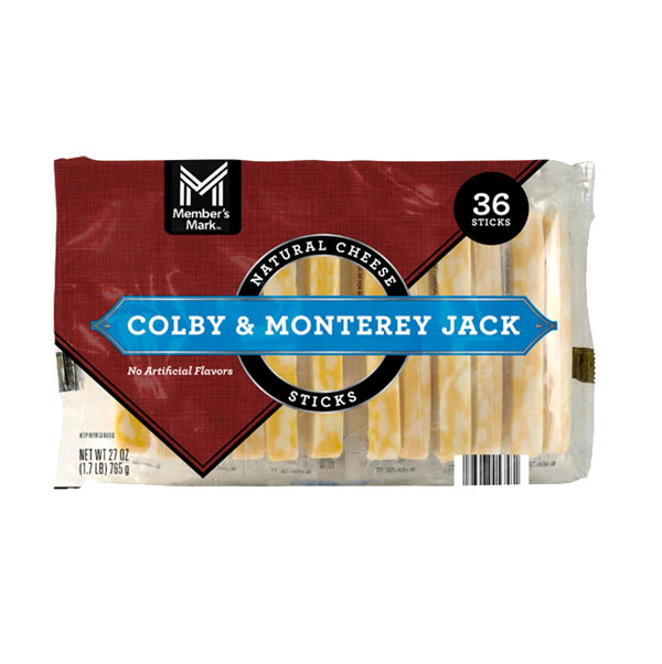 Colby & Monterrey Jack Cheese Sticks, 765 g