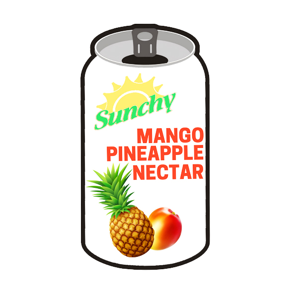 Sunchy Mango Pineaple Nectar, 334 ml