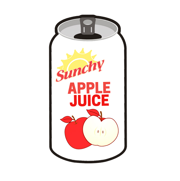 Sunchy 100 % Apple Juice, 334 ml