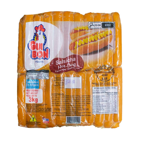 Salchicha Hot Dog, 3 Kg