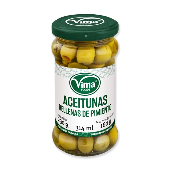 Aceitunas Rellenas de Pimiento VIMA, 290 g