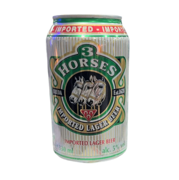 Cerveza 3 horses, Lata