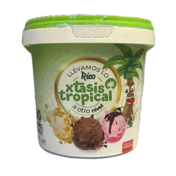 Helado xtasis tropical 500 ml