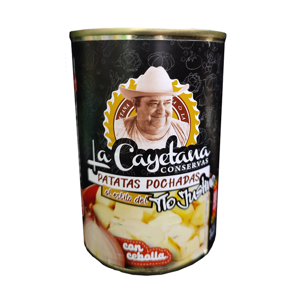 Patatas Pochadas con cebolla La Cayetana, 395 g