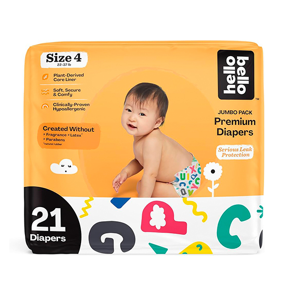 Pañales size 4 hello bello, 21 u
