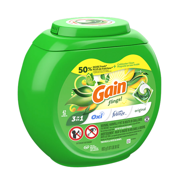 Perlas de lavar 3in1 Gain Original, 852 g