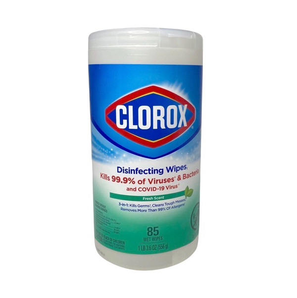 Toall. desinfectantes CLOROX, 85 u
