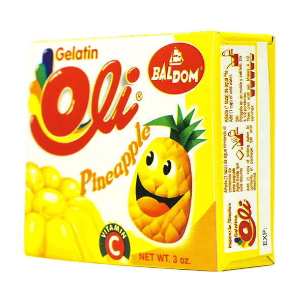 Gelatina sabor a Piña Oli, 85 g