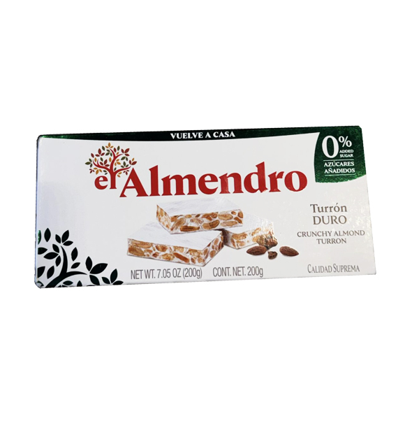 Turrón Duro de almendra El Almendro, 200 g