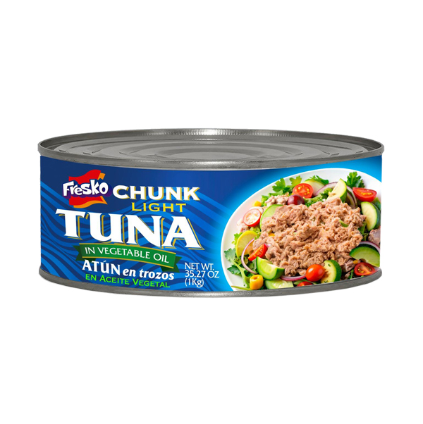 Atún ligero en trozos FRESKO, 1 Kg