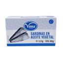 Sardinas en aceite vegetal, 113 g